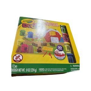 Crayola Dough‎ Barnyard Play Center 12 pcs 8 oz Gluten Free Farm Fun Kids Toy